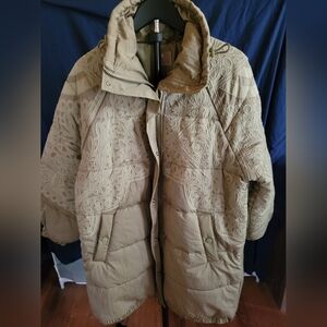 FP Movement Celery Green Women's 3/4"  Puffer Coat